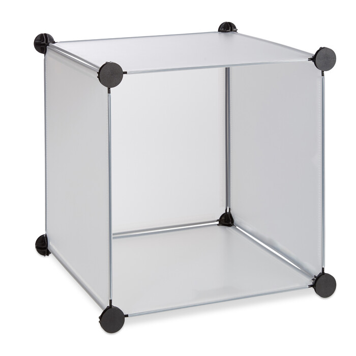 Relaxdays Kleiderschrank Stecksystem 18 Fächer