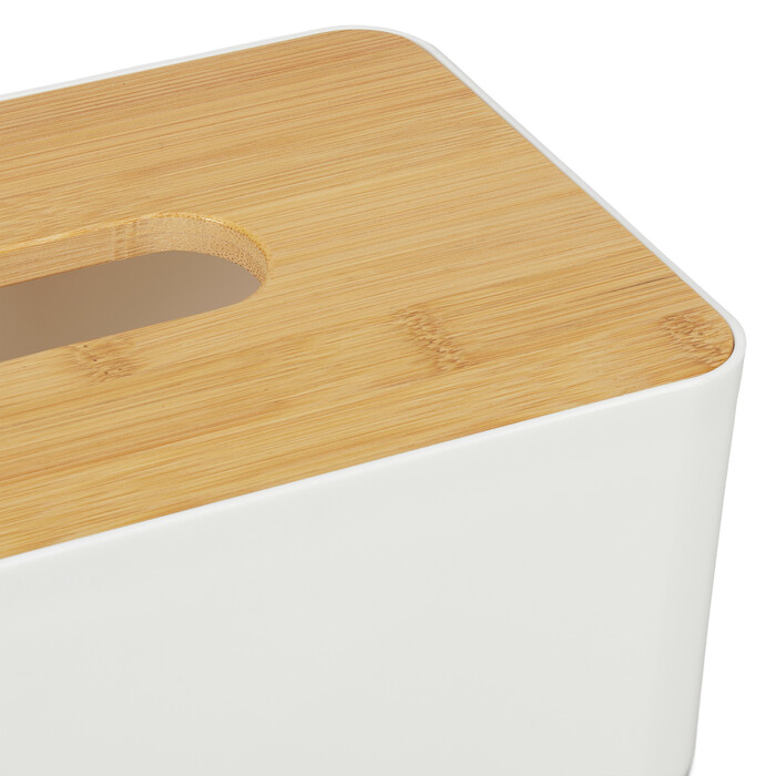 Relaxdays Kosmetiktücher Box mit Holz-Deckel