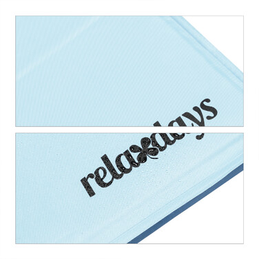 Relaxdays Hellblaue Kühlmatte für Hunde