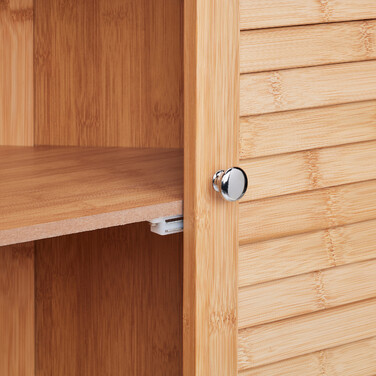 Relaxdays Eckschrank aus Bambus