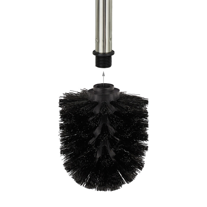 Relaxdays Toilettenbürste 3er Set schwarz