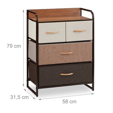 Relaxdays Schubladenschrank vers. Designs