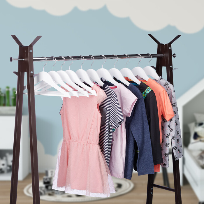 Relaxdays Kinderkleiderbügel aus Holz 30er Set