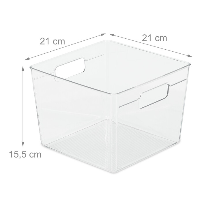 Relaxdays Kühlschrank Organizer mit Griffen