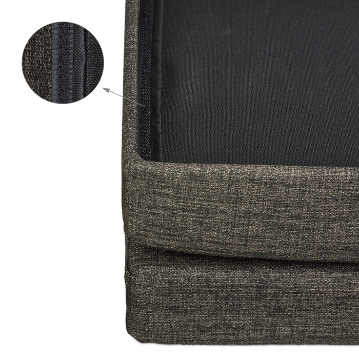 Relaxdays Faltbarer Sitzhocker mit Lehne