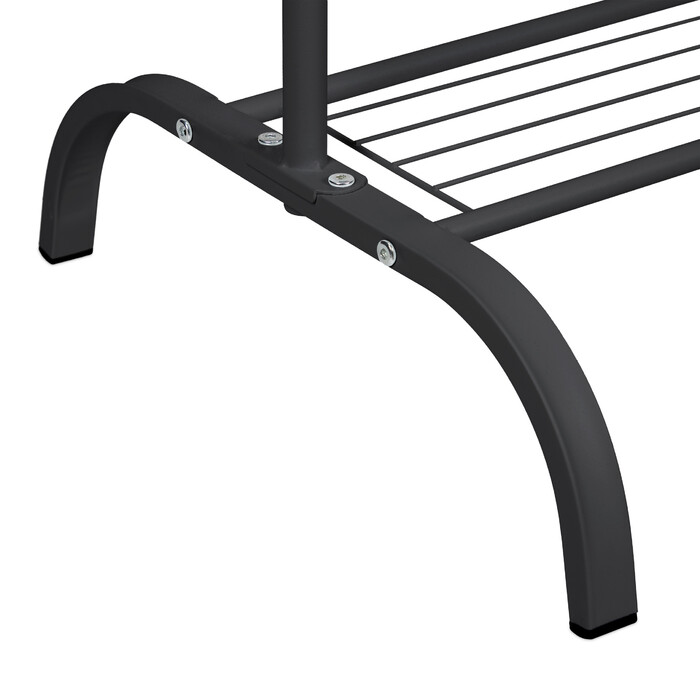 Relaxdays Kleiderständer mit Ablage & Haken
