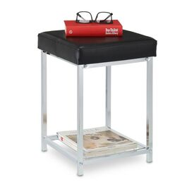 Relaxdays Gepolsterter Sitzhocker mit Ablage
