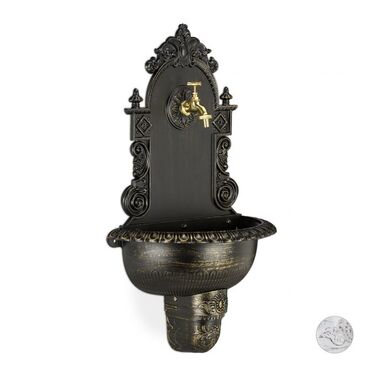 Relaxdays XL Wandbrunnen antik