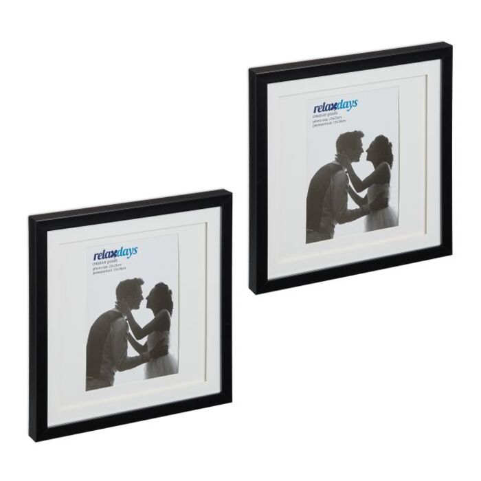 Relaxdays Bilderrahmen 25x25 cm 2er Set