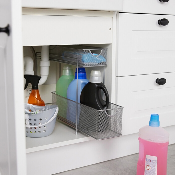 Relaxdays Metall Küchenschrank Organizer