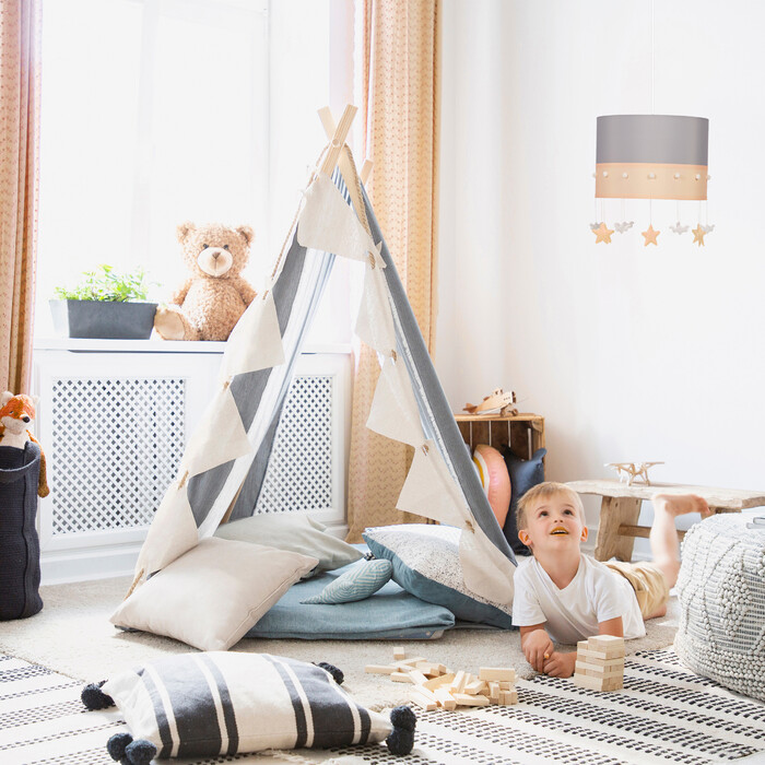 Relaxdays Hängelampe Kinderzimmer Himmel
