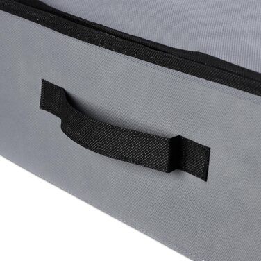 Relaxdays Unterbettkommode Vakuum 2er Set HBT 15x100x45 cm, Kleidung, Bettwäsche, Aufbewahrungstasche Vakuumbeutel, grau