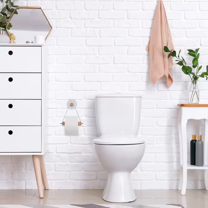 Relaxdays Toilettenpapierhalter Holz mit Band