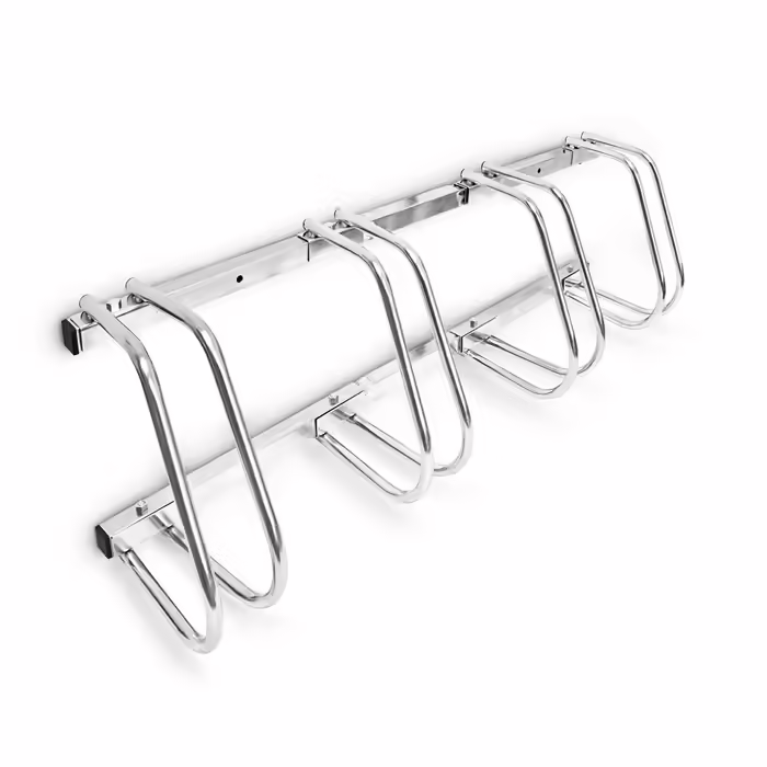 Relaxdays Fahrradständer 4 Fahrräder Stahl 1m