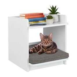 Relaxdays Beistelltisch mit Haustierbett