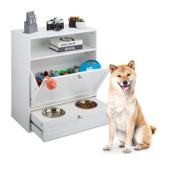 Relaxdays Futterschrank Hunde