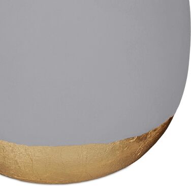 Relaxdays Dekoleuchte Beton, Tischlampe ohne Schirm, HxD 9 x 9 cm, E27 Fassung, langes Kabel, runde Betonlampe, (Grau)
