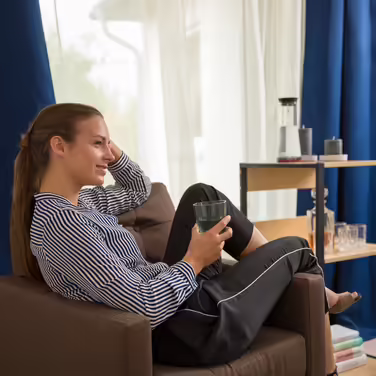 Relaxdays Verdunklungsvorhänge mit Ösen 2er-Set