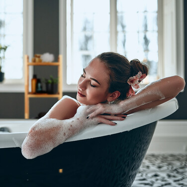 Relaxdays Badregal Walnuss 4 Ablagen