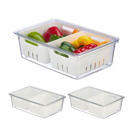 Relaxdays Kühlschrank Organizer 3er Set