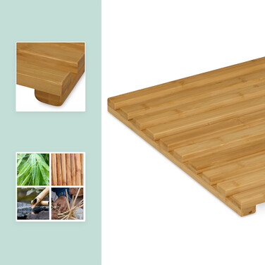 Relaxdays Bambus Badematte