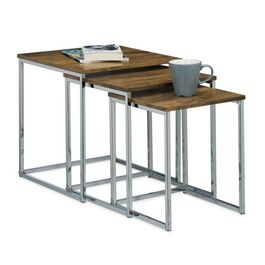 Relaxdays Beistelltische 3er Set Metallbeine
