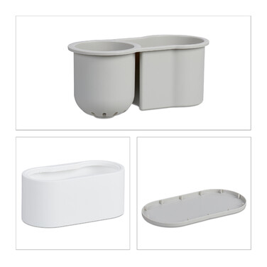 Relaxdays Toilettenbürste mit Wandhalterung