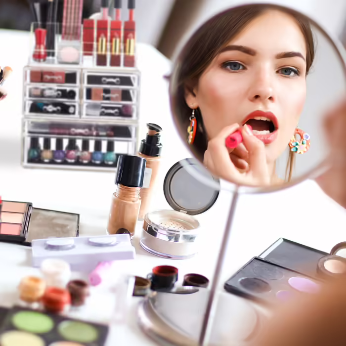 Relaxdays Make Up Organizer mit 8 Schubladen