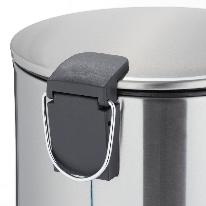 Relaxdays Edelstahl Treteimer 12 Liter