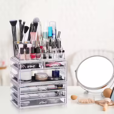 Relaxdays Kosmetikorganizer mit 6 Schubladen