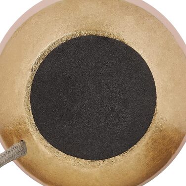 Relaxdays Dekoleuchte Beton, Tischlampe ohne Schirm, HxD 9 x 9 cm, E27 Fassung, langes Kabel, runde Betonlampe, (Rosa)
