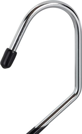 Relaxdays Hosenbügel 20er Set, rutschfest, gummiert, Metall, platzsparend, 35cm, schwarz