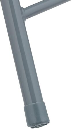 Relaxdays Barhocker 2er Set, Rattan-Optik, klappbar, Kunststoff/Stahl, 80x34x45 cm, grau