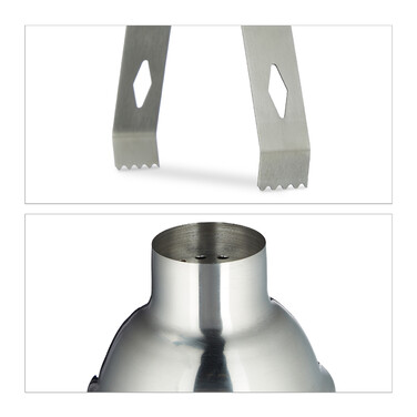 Relaxdays 5-teiliges Cocktail Shaker Set