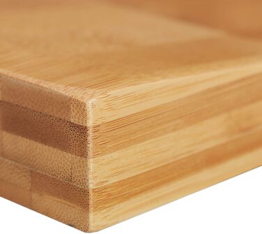 Relaxdays Messerorganizer, Messeraufbewahrung für 5 Messer, 3,5 x 11 x 39 cm