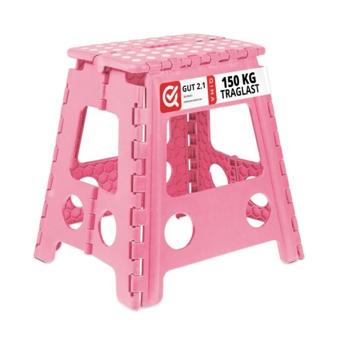 Relaxdays Klapphocker faltbar XL Pink