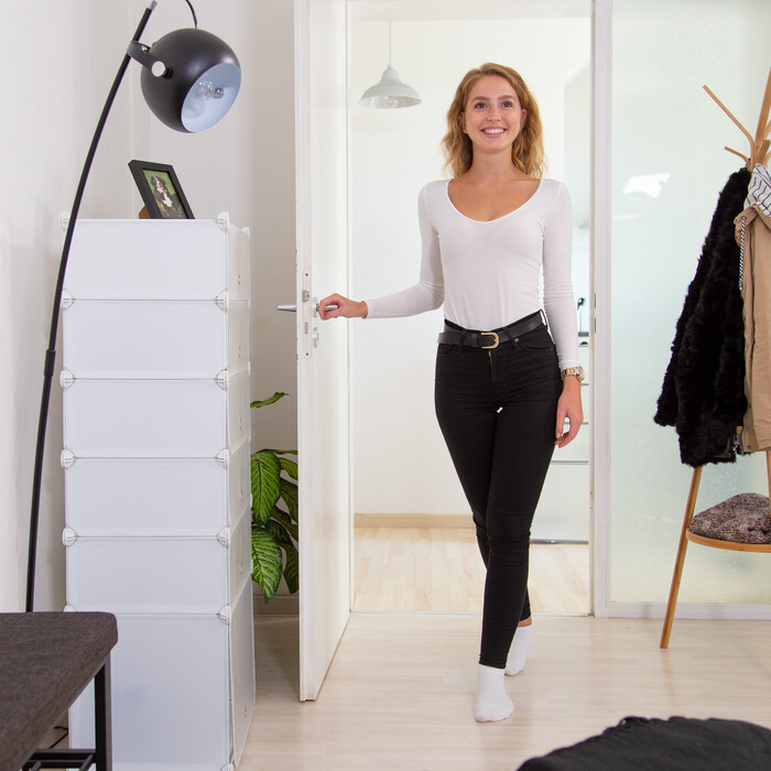 Relaxdays Schuhregal Kunststoff 6 Fächer