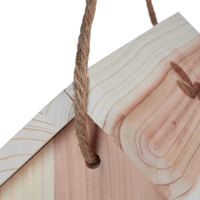 Relaxdays Vogelfutterhaus aus Naturholz