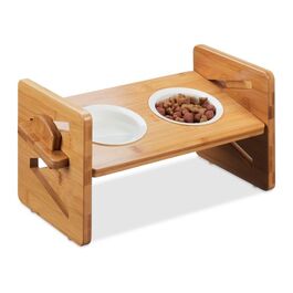 Relaxdays Futterstation für Hunde höhenverstellbar