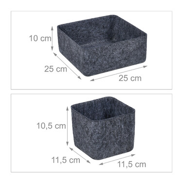 Relaxdays Schubladen Organizer 5er Set