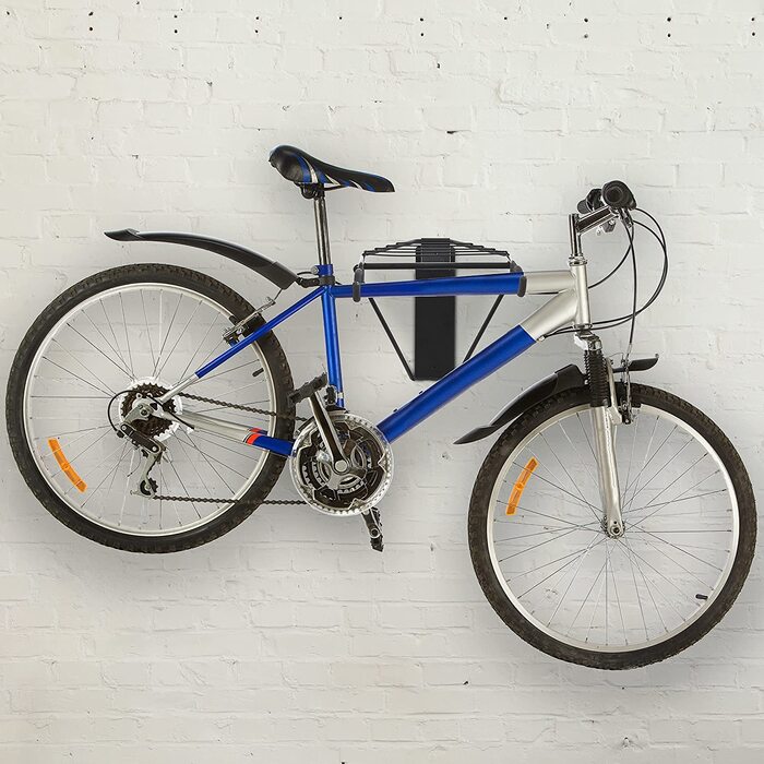 Relaxdays Fahrrad Wandhalterung Klappbar Bis 50 Kg, Schwarz, Standard
