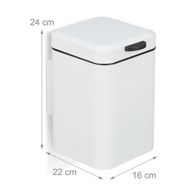Relaxdays Wand Kosmetikeimer 3 Liter
