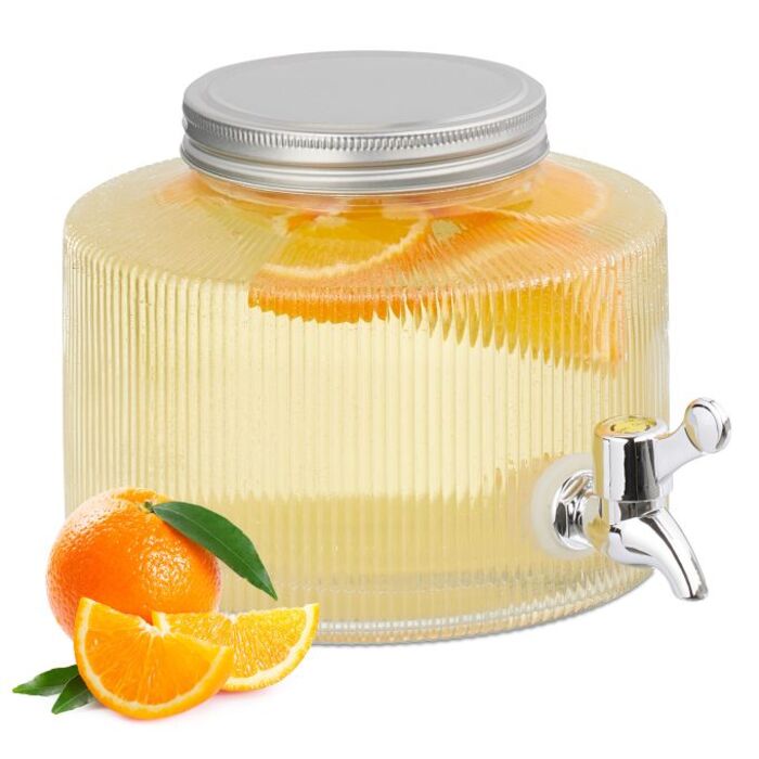 Relaxdays Dekorativer Getränkespender 2,8 Liter