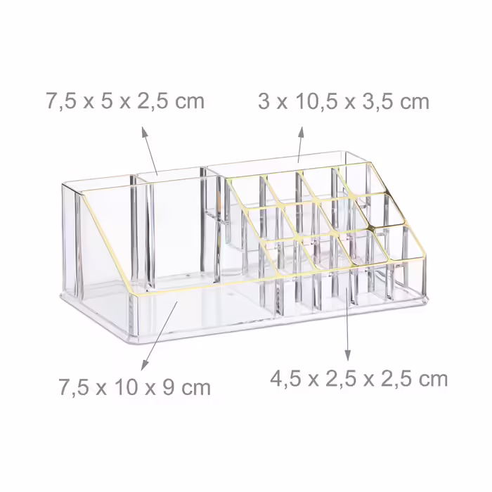 Relaxdays Make Up Organizer mit 8 Schubladen