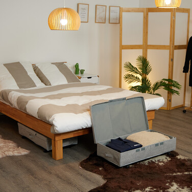 Relaxdays Unterbettkommode mit Rollen 2er Set