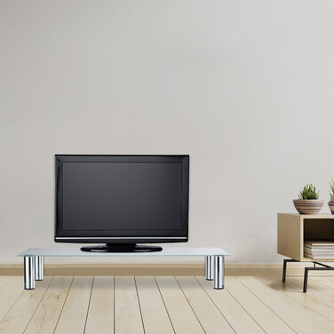 Relaxdays TV-Tisch Glas