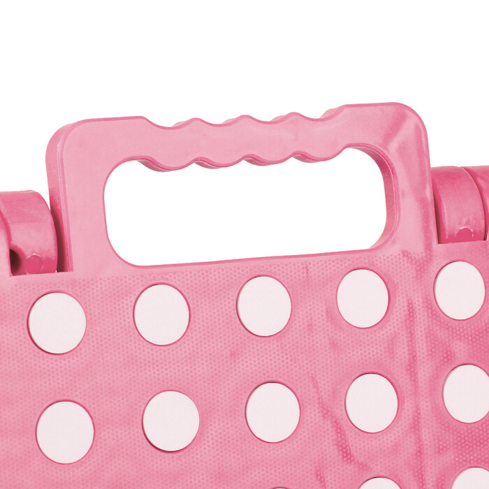 Relaxdays Klapphocker faltbar XL Pink
