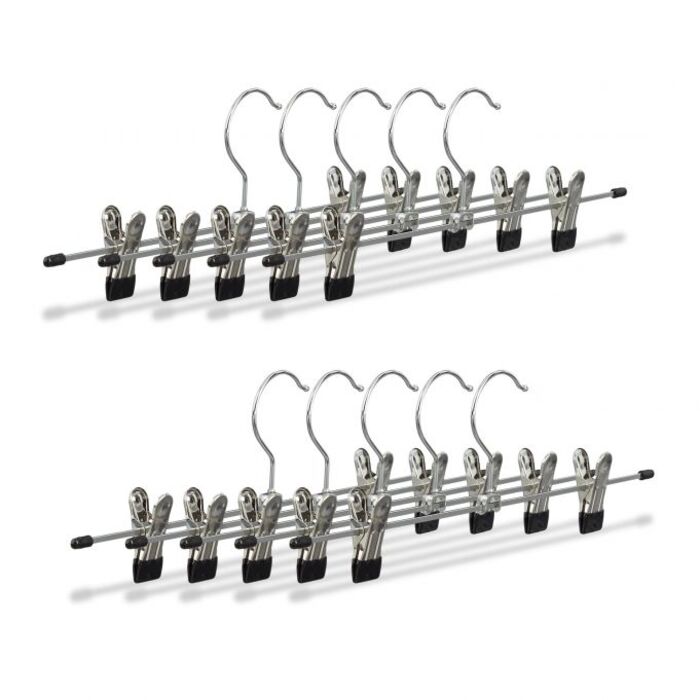 Relaxdays Hosenbügel Metall 10er und 20er Pack