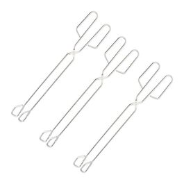 Relaxdays Edelstahl Grillzange im 3er Set