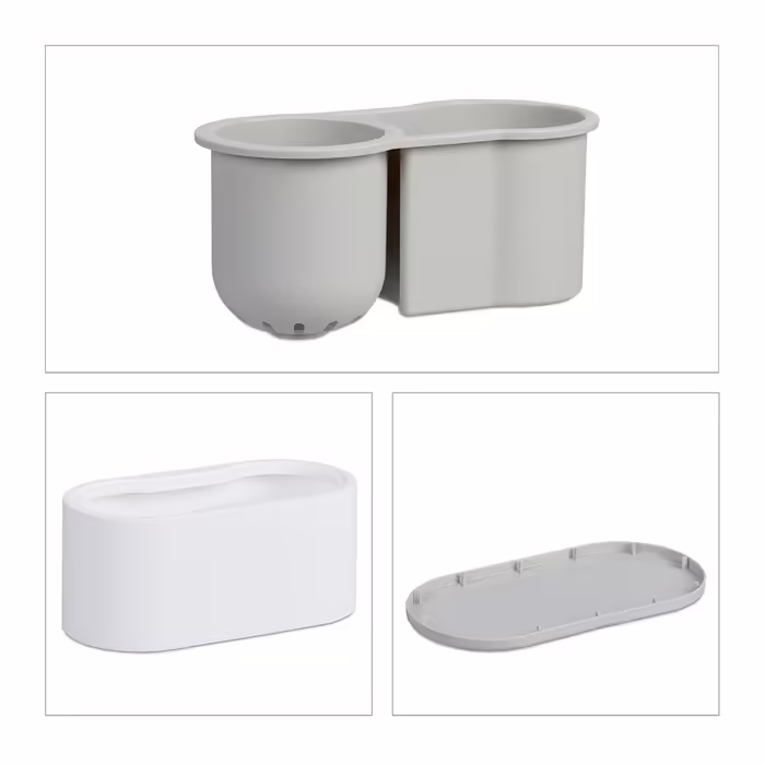 Relaxdays Toilettenbürste mit Wandhalterung